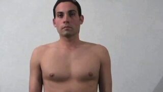 Horny newbie jizzing solo