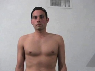 Horny newbie jizzing solo