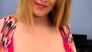 Redhead BBW with Big Boobs Blowjob Tittyjob Facial