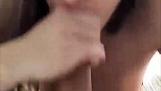 Two college babes giving handjob POV