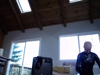 Amateur fetish BDSM action with redhead