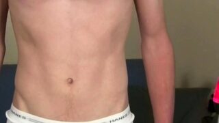 Amateur ginger jerking his staff