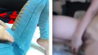 Amateur Teen Strips And Masturbates For Webcam Video