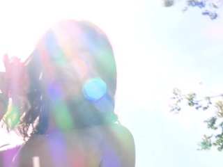 Beautiful European model posing naked