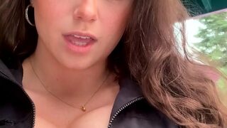 Big boob brunette masturbates on webcam