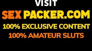 blonde whore fills her ass with big cock