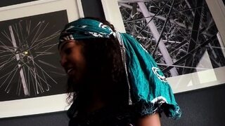 Bubble Butt Black Babe On Casting Couch