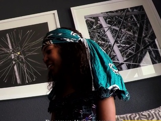 Bubble Butt Black Babe On Casting Couch