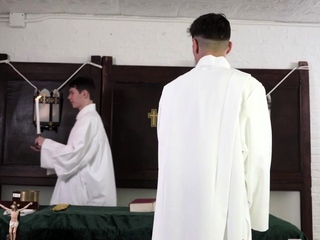 Catholic teen gets ass creampied