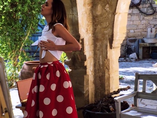 Chubby Brunette Big Boobs Dildo Masturbation