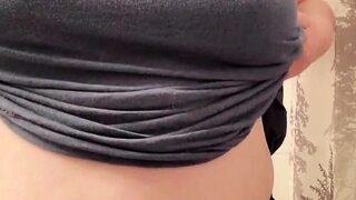 Close up pussy shot onto a cute busty