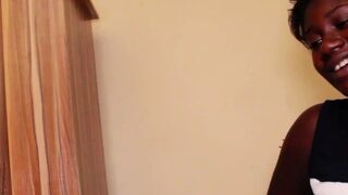 Curvy ebony amateur educated by her tutor