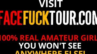 Cute Latina Teen Gets Huge cock in her Throat