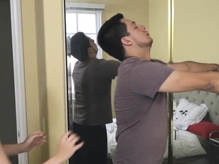 Engaging blonde sweetheart Allie Rae fucked from behind