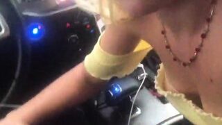 European amateur fucks a huge dick outdoors pov