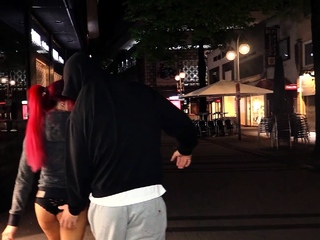 GERMAN REDHEAD TEEN BITCH PICKUP STRANGER IN COLOGNE TO SEX