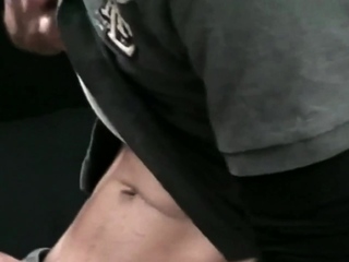 Good looking missionary masturbates hard