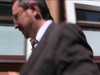 Great looking brunette young cutie attacks lever with mouth