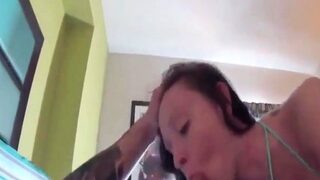 Hardcore fuck in the hotel room with brunette