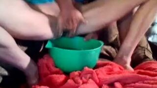 Hot redhead amateur teen girl riding and jerking boyfriend