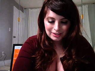 Live brunette camgirl toys masturbation orgasm on webcam