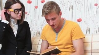 Marvelous brunette Zoey Foxx sucking and riding in style