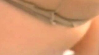 Old Granny  Striping off Her  Lingerie  and  Playing