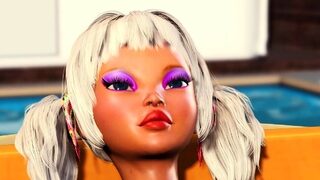 Outdoor hot sex! Big black cock fucks hard a sexy blonde