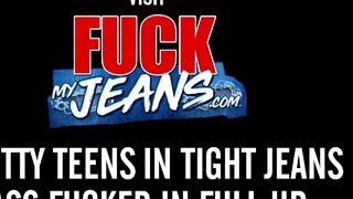 Seductive Slut in Jeans get Cum from BBC