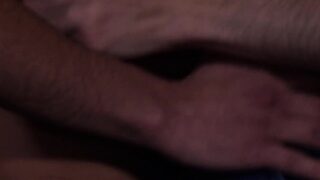 Skinny latino sucks off bf before barebacked for creampie