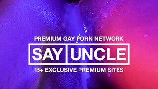 Slender Cute Boy Sees This Hot Latin Macho Naked