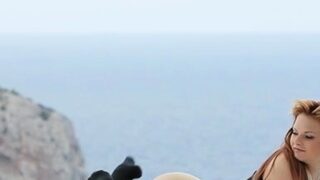 Tasty brunette Tarra W. slit fucking with a fake penis