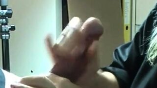 Thick Cock Stroked To A Big Cumshot