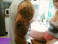 Wildtequilla hot sex in the kitchen