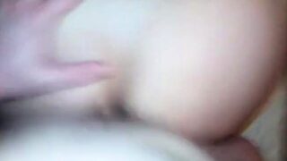 Young pair home huge creampie