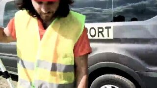 Adult old men gay sex Midway through picking up trash I