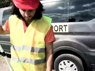 Adult old men gay sex Midway through picking up trash I