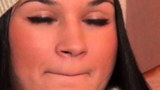 Agreeable adorable gf getting face drilled