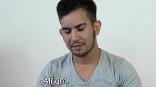 Amateur latin stud takes the deal on a big dick