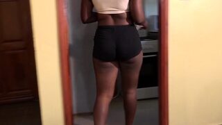 Big ass ebony maid makes love with her boss