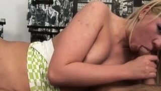 Blond chair anal creampie and teen creamy squirt compilation