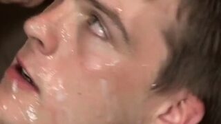 Cumshot gay skin reel first time Blue-Eyed Avery Gets