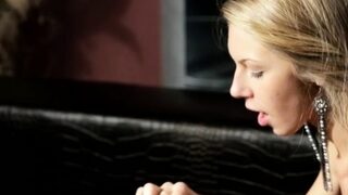 Demure playgirl is groaning as guy licks her sweetheart pot