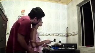 Enticing brunette woman Laura bounces on fat lever