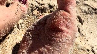 Linsey Dawn solo foot fetish