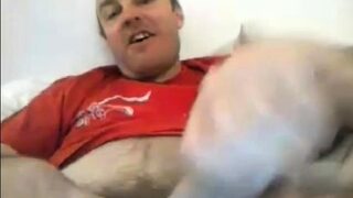 Lusty Str8 Daddy with Fat Cock and Impressive Cumshot 23