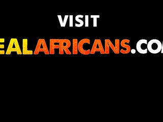 Real African couple hardcore pounding