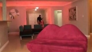 Redhead chick polishes her mouth big black dick