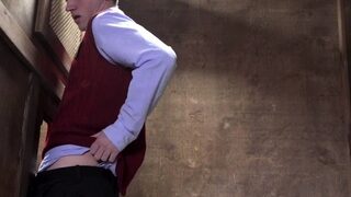 Religious teen anal fucks priest