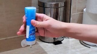 Stacked brunette goes solo toys and masturbation